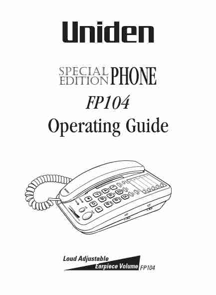 Uniden Telephone FP104-page_pdf